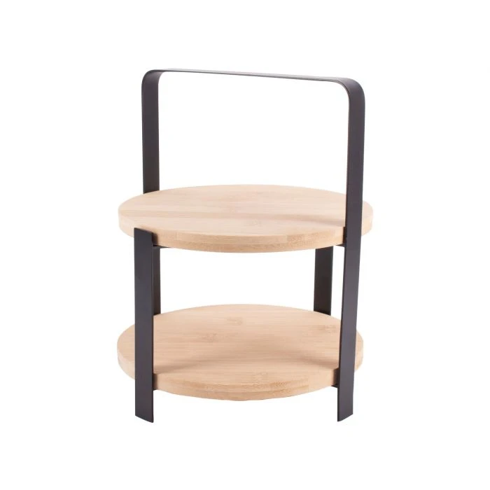Gusta Etagere / Serveertoren - Bamboe - 27 cm - 2-laags Gusta Etagere / Serveertoren - Bamboe - 27 Cm - 2-laags -Goedkope Keuken Benodigdheden 02130790 h 01