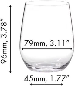 Riedel Witte Wijnglazen O Wine - Viognier / Chardonnay - 6 Stuks -Goedkope Keuken Benodigdheden 041400005 dimensions MfVXbFDT 2 1