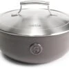 Saveur Selects Hapjespan Voyage - Rabbit Grey - ø 25 Cm / 3.3 Liter - Geëmailleerde Anti-aanbaklaag -Goedkope Keuken Benodigdheden 1 1 10