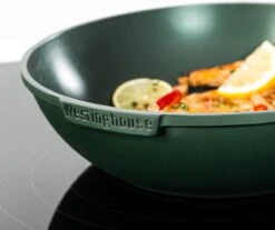 Westinghouse Pannenset Performance (Wokpan + Grillpan) ø 28 Cm - Groen - Inductie En Alle Andere Warmtebronnen -Goedkope Keuken Benodigdheden 1200x1006