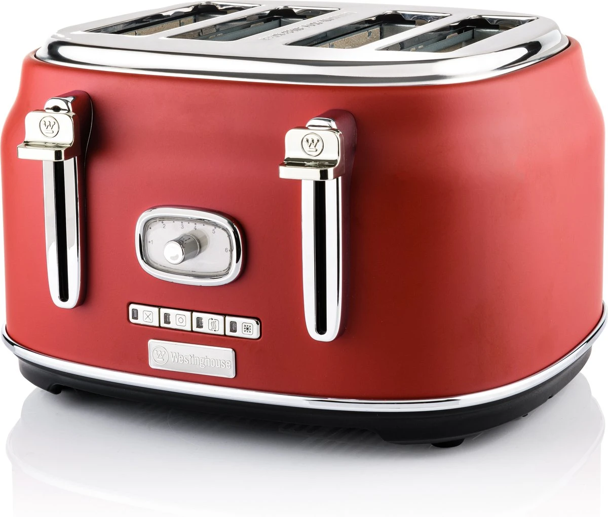 Westinghouse Retro Waterkoker + Broodrooster 4 Sleuven + Staafmixer - Rood Westinghouse Retro Waterkoker + Broodrooster 4 Sleuven + Staafmixer - Rood -Goedkope Keuken Benodigdheden