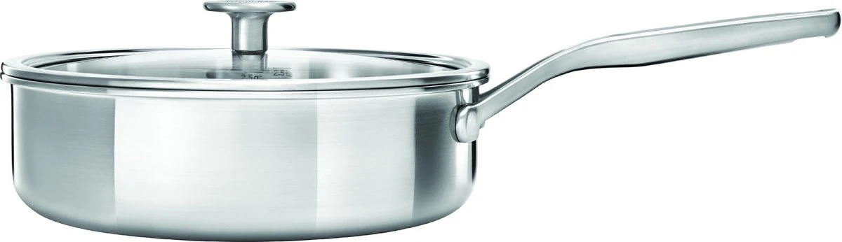 KitchenAid Hapjespan - Multi-Ply RVS - ø 24 cm / 3.1 liter KitchenAid Hapjespan - Multi-Ply RVS - ø 24 Cm / 3.1 Liter -Goedkope Keuken Benodigdheden