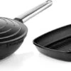 Westinghouse Pannenset Performance (Wokpan + Grillpan) ø 28 Cm - Zwart - Inductie En Alle Andere Warmtebronnen 1 Westinghouse Pannenset Performance (Wokpan + Grillpan) ø 28 Cm - Zwart - Inductie En Alle Andere Warmtebronnen -Goedkope Keuken Benodigdheden 1200x455