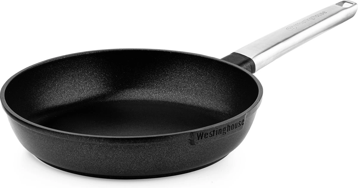 Westinghouse Pannenset Performance (Koekenpan ø 24 en 28 cm + Steelpan ø 18 cm) - Zwart - Inductie en alle andere warmtebronnen Westinghouse Pannenset Performance (Koekenpan ø 24 En 28 Cm + Steelpan ø 18 Cm) - Zwart - Inductie En Alle Andere Warmtebronnen -Goedkope Keuken Benodigdheden