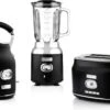 Westinghouse Retro Waterkoker + Broodrooster 2 Sleuven + Blender - Zwart -Goedkope Keuken Benodigdheden 1200x797