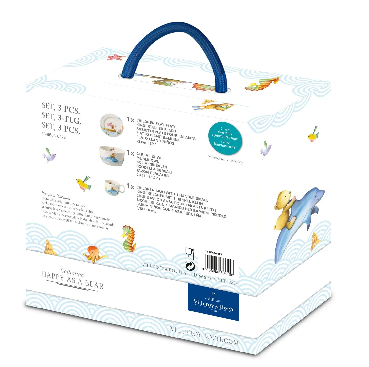 Villeroy & Boch Kinderservies Happy as a Bear - 3-delig Villeroy & Boch Kinderservies Happy As A Bear - 3-delig -Goedkope Keuken Benodigdheden 1486648428 KiddySet3tlg HappyAsABear