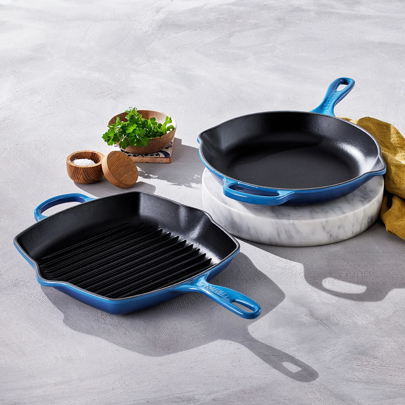 Le Creuset Grillpan Signature - Azure - 26 x 26 cm - geëmailleerde anti-aanbaklaag Le Creuset Grillpan Signature - Azure - 26 X 26 Cm - Geëmailleerde Anti-aanbaklaag -Goedkope Keuken Benodigdheden 20183262200422 alt5
