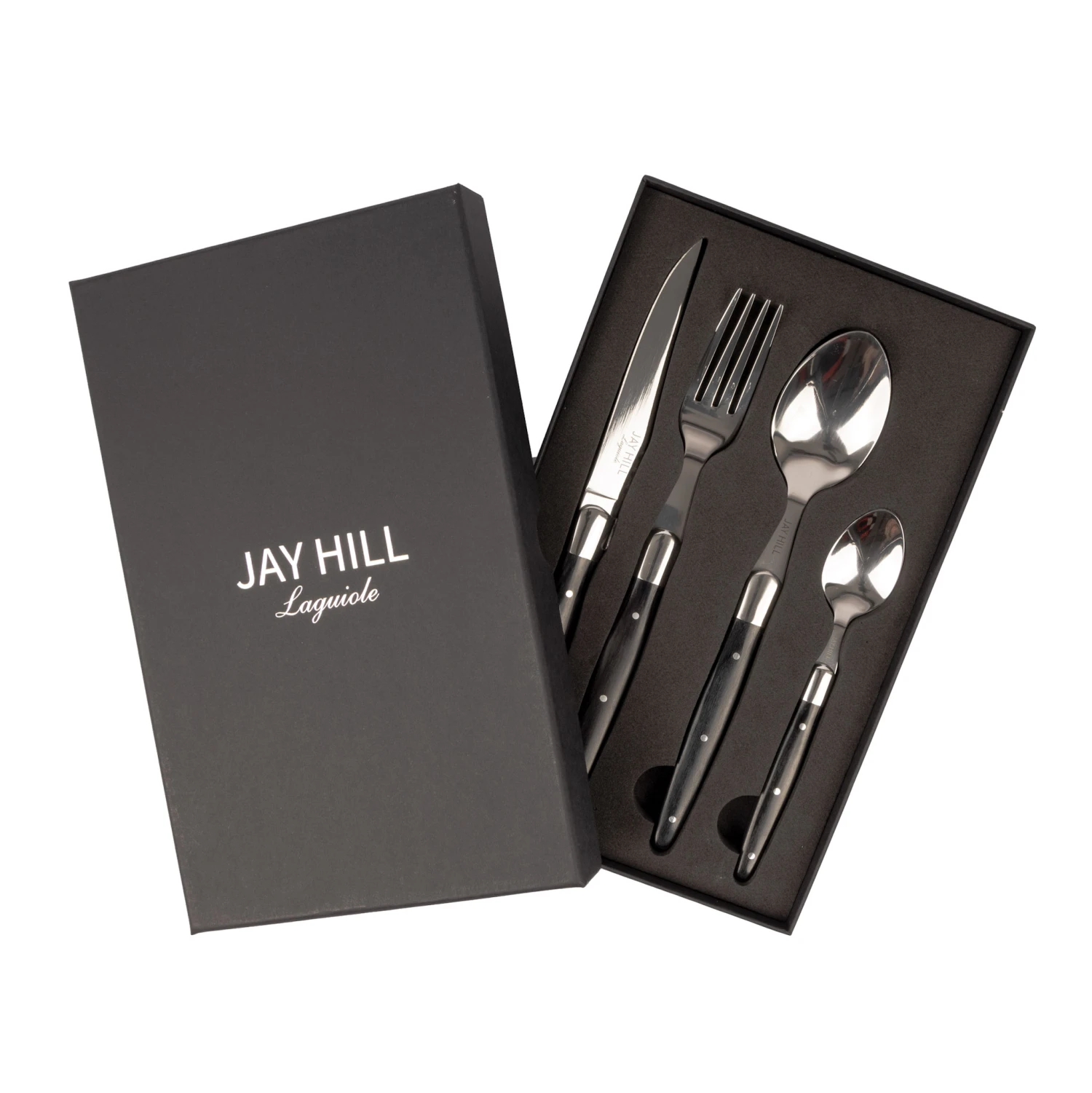 Jay Hill Bestekset Laguiole - Zwart - 24 delig / 6 personen Jay Hill Bestekset Laguiole - Zwart - 24 Delig / 6 Personen -Goedkope Keuken Benodigdheden 3 8720812849643 2 2