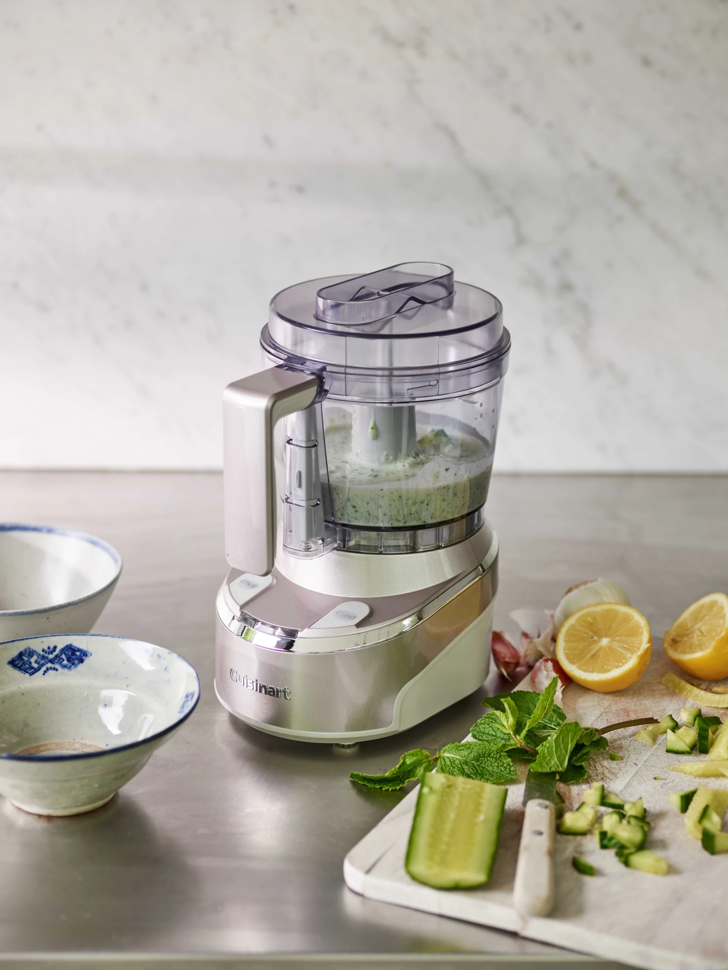 Cuisinart Mini Foodprocessor Cordless - RMC100E - 350 W - draadloos - Frosted Pearl - 900 ml Cuisinart Mini Foodprocessor Cordless - RMC100E - 350 W - Draadloos - Frosted Pearl - 900 Ml -Goedkope Keuken Benodigdheden 3030050167269 10