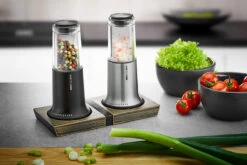 Gefu Peper- En Zoutset Houder X-Plosion Medium -Goedkope Keuken Benodigdheden 34643 gefu muehlenuntersetzer x plosion m 002