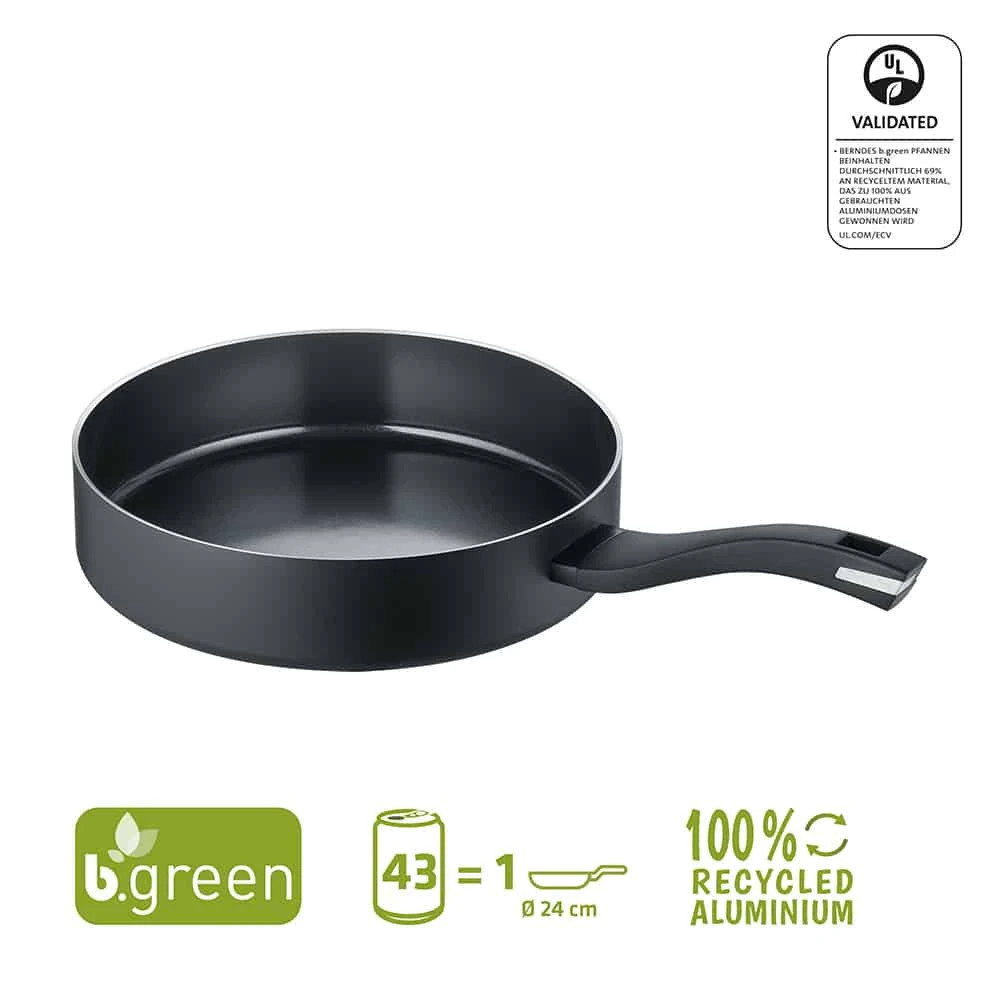 Berndes Hapjespan B.Green - ø 24 cm / 3.1 liter - standaard anti-aanbaklaag Berndes Hapjespan B.Green - ø 24 Cm / 3.1 Liter - Standaard Anti-aanbaklaag -Goedkope Keuken Benodigdheden 35415 Product