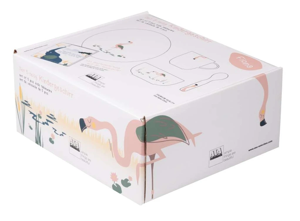 ASA Selection Kinderservies Kids Fiona Flamingo 5-delig ASA Selection Kinderservies Kids Fiona Flamingo 5-delig -Goedkope Keuken Benodigdheden 38953314 kindergeschirr flamingo