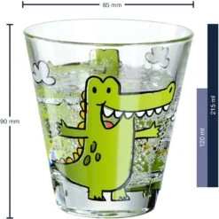Leonardo Kinderglas Set Bambini Krokodil 215 Ml - 3-Delig -Goedkope Keuken Benodigdheden 4002541179005 01