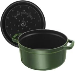 Staub Braadpan / Cocotte - Basilicum - ø 28 Cm / 6.7 Liter -Goedkope Keuken Benodigdheden 40509 354 0 5 1