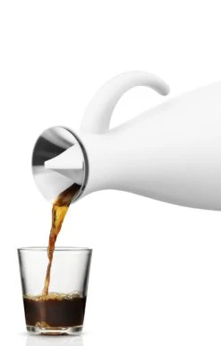 Eva Solo Thermoskan Classic Mat Wit 1 Liter -Goedkope Keuken Benodigdheden 502802 Vacuum jug 1l Matt white pouring HIGH