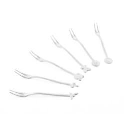 Sambonet Gebaksvorkjes Party Fashion Antique Zilver 6 Stuks 3 Sambonet Gebaksvorkjes Party Fashion Antique Zilver 6 Stuks -Goedkope Keuken Benodigdheden 52649C52 Sfeer
