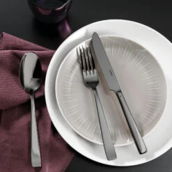 Sambonet Bestekset Flat - Zwart - 30 Delig / 6 Personen -Goedkope Keuken Benodigdheden 62712BN1 amb01