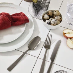 Sambonet Bestekset Flat - Zwart - 30 Delig / 6 Personen -Goedkope Keuken Benodigdheden 62712BN1 amb02