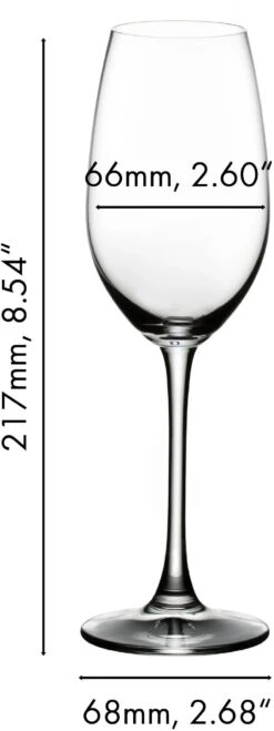Riedel Champagne Glazen Ouverture - 2 Stuks -Goedkope Keuken Benodigdheden 640800048 dimensions VqueIlRL 1