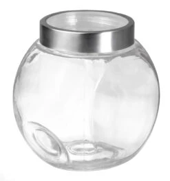 Sareva Voorraadpot / Snoeppot - Glas / RVS Deksel - 2.2 Liter -Goedkope Keuken Benodigdheden 7061118446343 2 1