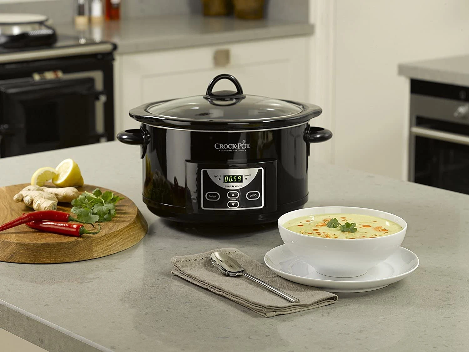Crockpot Slowcooker - afteltimer - 4.7 liter - CR507 Crockpot Slowcooker - Afteltimer - 4.7 Liter - CR507 -Goedkope Keuken Benodigdheden 71pY2ADgPUL. AC SL1500 5B15D