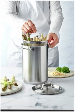 Demeyere Aspergepan / Pastapan Specialties 3 - ø 16 Cm / 4.5 Liter -Goedkope Keuken Benodigdheden 750065454