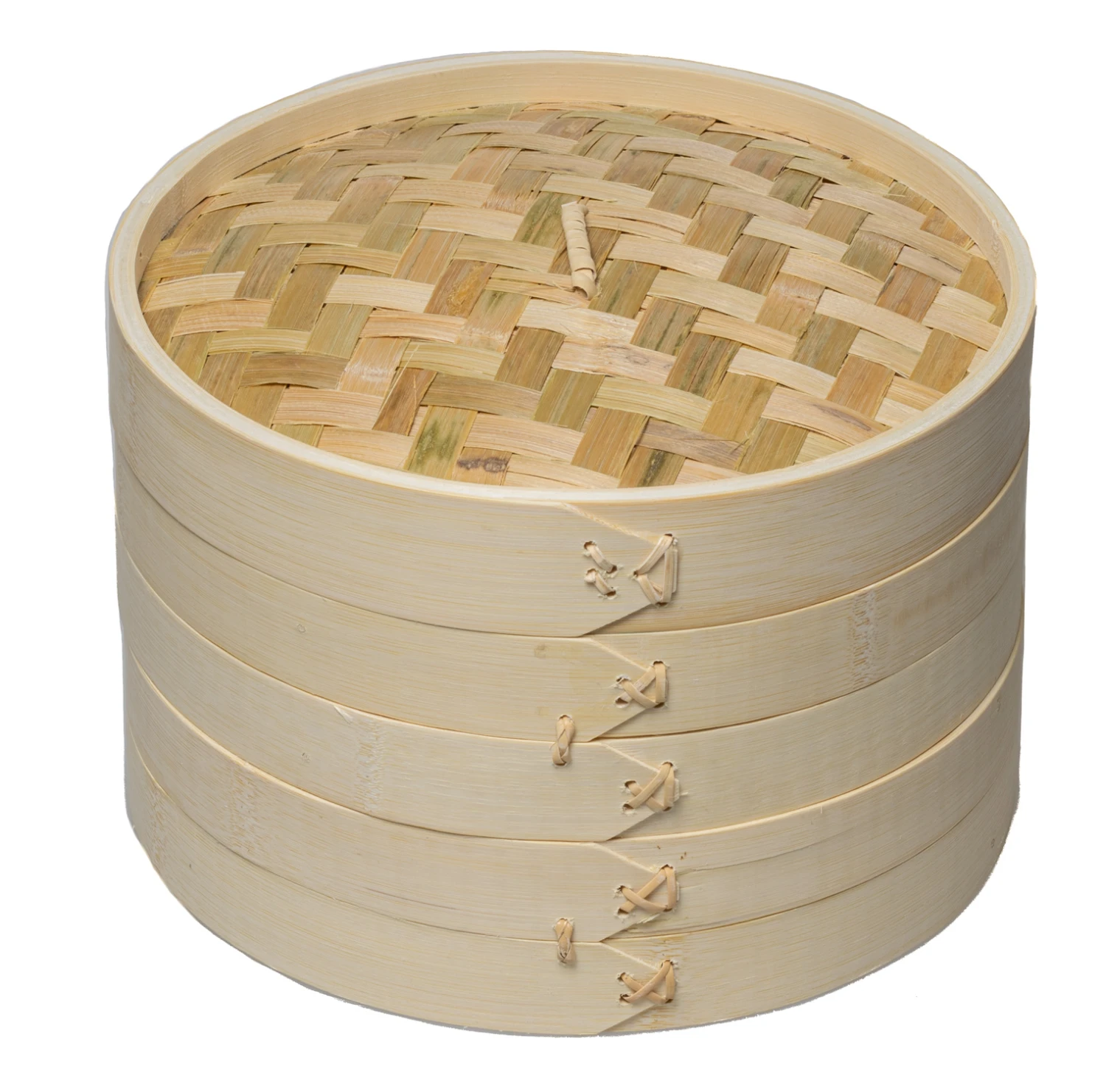 Sareva Stoommandje - Bamboe - 2-laags - ø 25 cm Sareva Stoommandje - Bamboe - 2-laags - ø 25 Cm -Goedkope Keuken Benodigdheden 8720364451042 1