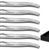 Jay Hill Steakmessen Laguiole - Raw Black - RVS - 6 Stuks -Goedkope Keuken Benodigdheden 8720364453435