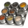 Blackwell Kruidenpotjes Magnetisch - Inclusief 9 Potjes - RVS -Goedkope Keuken Benodigdheden 8720364455576
