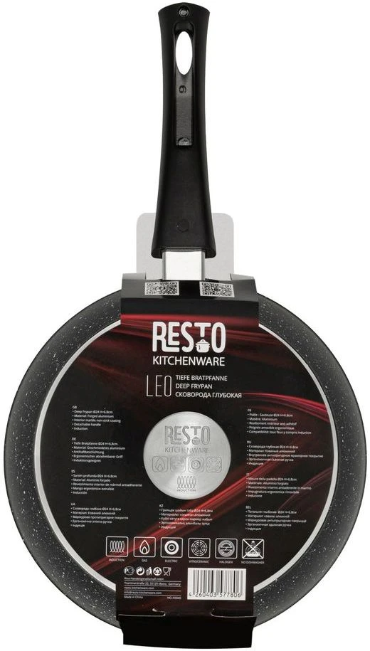 Resto Kitchenware Koekenpan Leo - ø 24 cm - standaard anti-aanbaklaag Resto Kitchenware Koekenpan Leo - ø 24 Cm - Standaard Anti-aanbaklaag -Goedkope Keuken Benodigdheden 93040.4260403577806.ver100