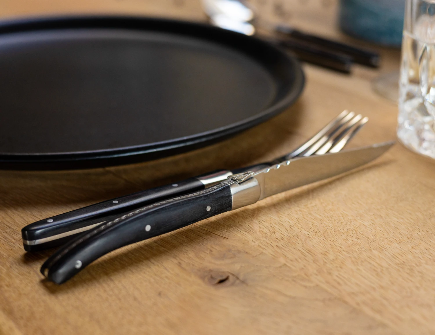 Jay Hill Bestekset Laguiole - Zwart - 24 delig / 6 personen Jay Hill Bestekset Laguiole - Zwart - 24 Delig / 6 Personen -Goedkope Keuken Benodigdheden AR7A5876 2