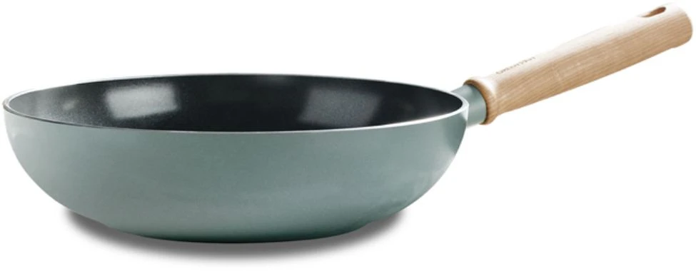 GreenPan Wokpan Mayflower - ø 28 cm / 3.6 liter - keramische anti-aanbaklaag GreenPan Wokpan Mayflower - ø 28 Cm / 3.6 Liter - Keramische Anti-aanbaklaag -Goedkope Keuken Benodigdheden Afbeeldingen CL 85