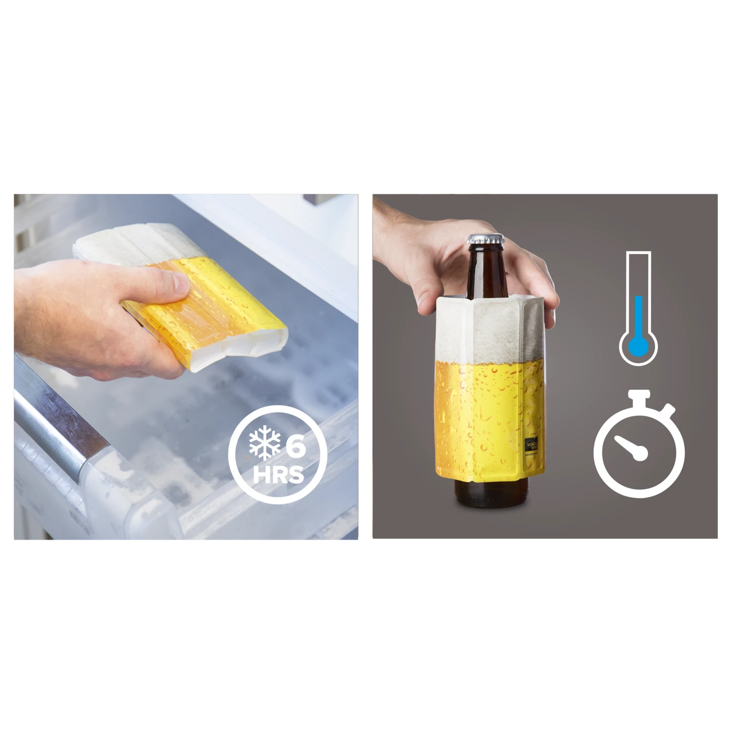 Vacu Vin Bier Koeler Active Cooler - Sleeve - Bier Vacu Vin Bier Koeler Active Cooler - Sleeve - Bier -Goedkope Keuken Benodigdheden BeerCooler Instructions