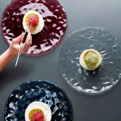 Bormioli Rocco Pizzabord / Onderbord Diamond Transparant ø 33 Cm 4 Bormioli Rocco Pizzabord / Onderbord Diamond Transparant ø 33 Cm -Goedkope Keuken Benodigdheden Bormioli Onderbord Diamond Sfeer