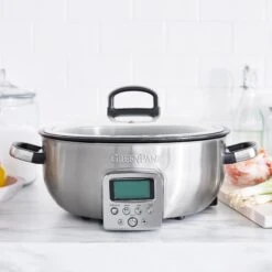GreenPan Omnicooker - 5.7 Liter - RVS - Keramische Anti-baklaag -Goedkope Keuken Benodigdheden CC005284 001 CC005285 001 image2 produlife ecc3de27 433c 451e 9d57 53e936682eb3