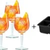 Aperol Spritz Glazen - 450 Ml - 6 Stuks + Ijsblokjesvorm Voor 8 Grote Ijsblokjes -Goedkope Keuken Benodigdheden CL productafbeeldingen 5 1