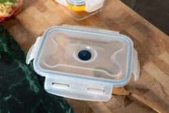 Sareva Vacuum Ovenschalen / Vershoudbakjes - Hittebestendig Glas - 3 Delige Set / 970 Ml + 1.7 Ltr -Goedkope Keuken Benodigdheden Crumble in ovenschaal en vershoudbakjes 5 2