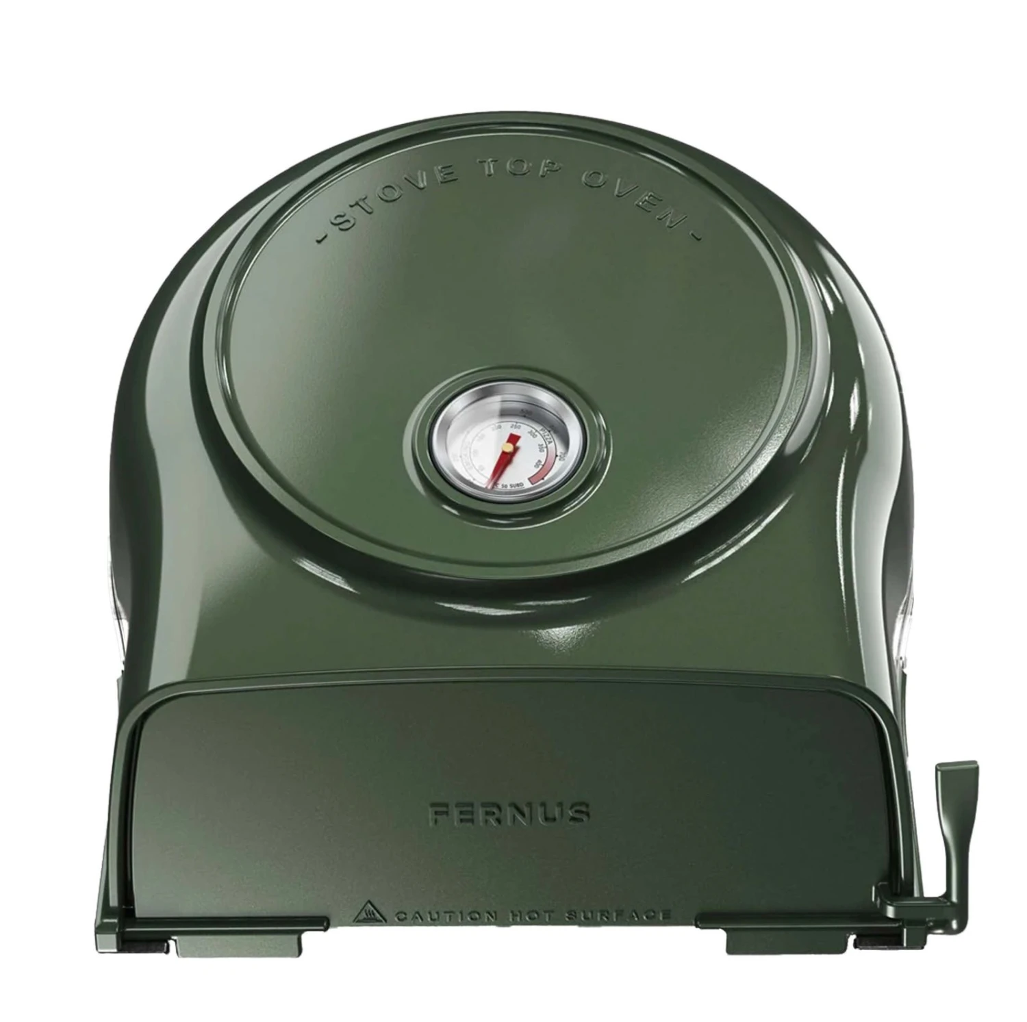 Fernus & Friends Pizza Oven - voor Fornuis - duck green - voor ø 26 cm pizza's Fernus & Friends Pizza Oven - Voor Fornuis - Duck Green - Voor ø 26 Cm Pizza's -Goedkope Keuken Benodigdheden Fernus Groen 1
