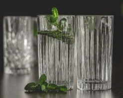 Cookinglife Longdrinkglazen Moville - 440 Ml - 4 Stuks -Goedkope Keuken Benodigdheden Glas04 streep 9 1