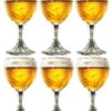 Grimbergen Bierglazen Op Voet - 330 Ml - 6 Stuks -Goedkope Keuken Benodigdheden Grimbergen glas nieuw 6 stuks