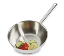 Habonne Wokpan - TriPly RVS - ø 24 Cm - Zonder Anti-aanbaklaag 3 Habonne Wokpan - TriPly RVS - ø 24 Cm - Zonder Anti-aanbaklaag -Goedkope Keuken Benodigdheden Habonne wok 24 cm Triply met steel sfeer