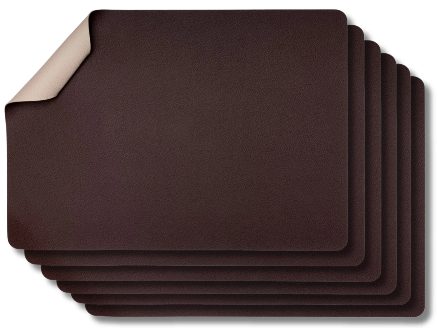Jay Hill Placemats - Vegan leer - Bruin / Zand - dubbelzijdig - 46 x 33 cm - 6 Stuks Jay Hill Placemats - Vegan Leer - Bruin / Zand - Dubbelzijdig - 46 X 33 Cm - 6 Stuks -Goedkope Keuken Benodigdheden Jay Hill Placemats 17