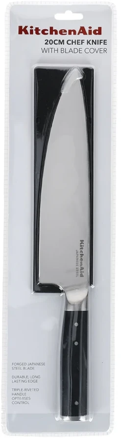 KitchenAid Koksmes Gourmet 20 Cm + Gratis Mesbeschermer -Goedkope Keuken Benodigdheden KitchenAid Koksmes Gourmet 20 cm gratis mesbeschermer 5