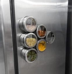 Blackwell Kruidenpotjes Magnetisch - Inclusief 9 Potjes - RVS -Goedkope Keuken Benodigdheden Kruidenpotjes 4