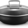 Le Creuset Hapjespan Met Deksel - Les Forgées TNS - ø 24 Cm / 2.3 Liter - Standaard Anti-aanbaklaag -Goedkope Keuken Benodigdheden LC 20190624 ZS PS FS 51107240010502 001