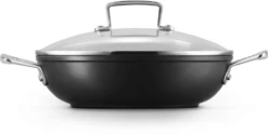 Le Creuset Hapjespan Met Deksel - Les Forgées TNS - ø 24 Cm / 2.3 Liter - Standaard Anti-aanbaklaag -Goedkope Keuken Benodigdheden LC 20190624 ZS PS FS 51107240010502 003