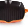 Le Creuset Grillpan Signature - Oranjerood - 26 X 26 Cm - Geëmailleerde Anti-aanbaklaag -Goedkope Keuken Benodigdheden LC 20190716 HL PS FS 20183260900422 002