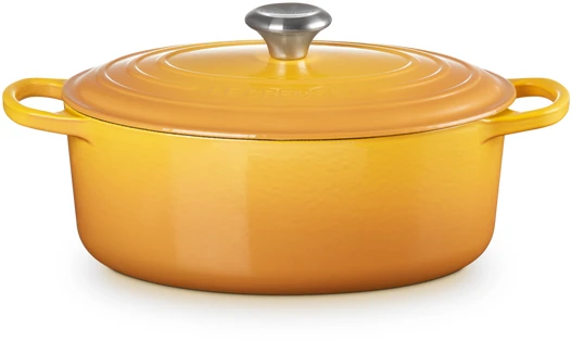 Le Creuset Braadpan Signature - Ovaal - Nectar - ø 29 cm / 4.7 liter Le Creuset Braadpan Signature - Ovaal - Nectar - ø 29 Cm / 4.7 Liter -Goedkope Keuken Benodigdheden LC 20220720 HL PS FS 21178296724430 001