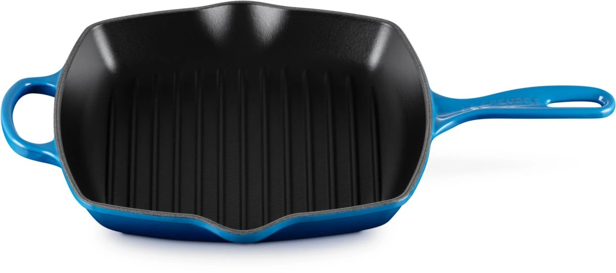 Le Creuset Grillpan Signature - Azure - 26 x 26 cm - geëmailleerde anti-aanbaklaag Le Creuset Grillpan Signature - Azure - 26 X 26 Cm - Geëmailleerde Anti-aanbaklaag -Goedkope Keuken Benodigdheden LC 20231011 HL PS FS 20183262200422 002