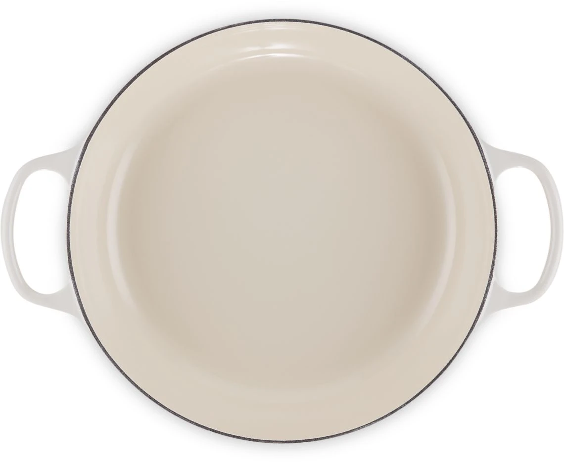 Le Creuset Braadpan Signature - Campagnard - Meringue - ø 30 cm / 3.5 liter Le Creuset Braadpan Signature - Campagnard - Meringue - ø 30 Cm / 3.5 Liter -Goedkope Keuken Benodigdheden Le Creuset LC 20220726 HL PS FS 21180307164430 005